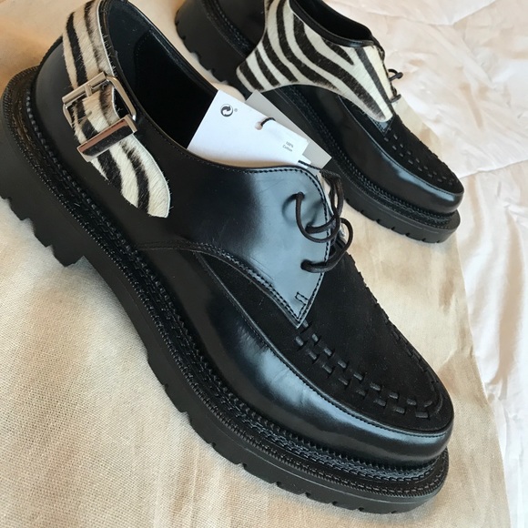 Zara men’s Suede Leather Zebra print shoes - Picture 3 of 7